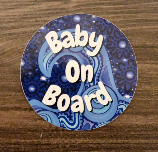 By The Sea Baby on Board Sticker